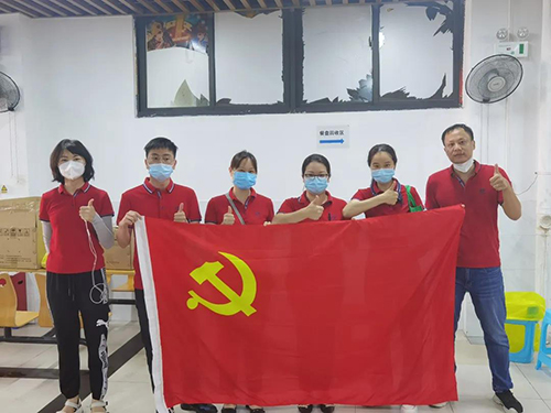 中检丽江公司第六党支部‘bifa必发’第二次增援社区核酸检测